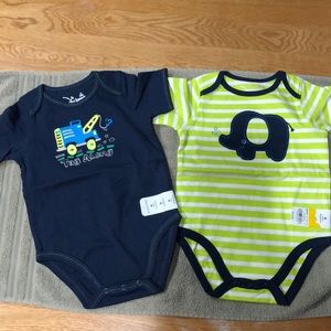 2 cute onesies 9 months